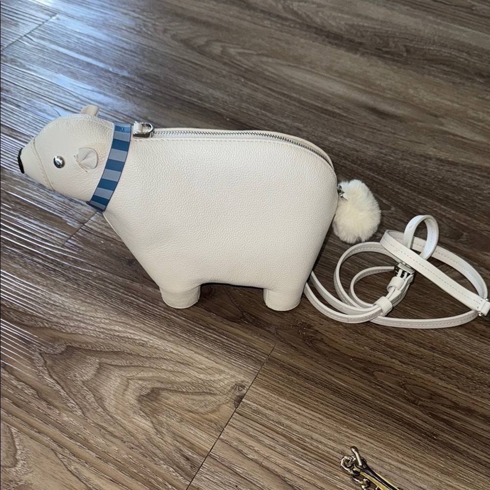 Kate Spade White Bear Crossbody Bag